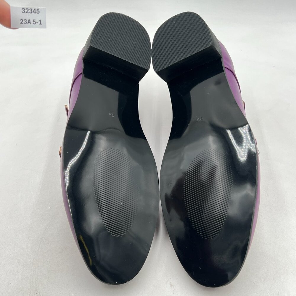 FSJ Purple Men's Double Monk Strap Dress Loafers with Buckle, Business Shoes - Picture 7 of 8